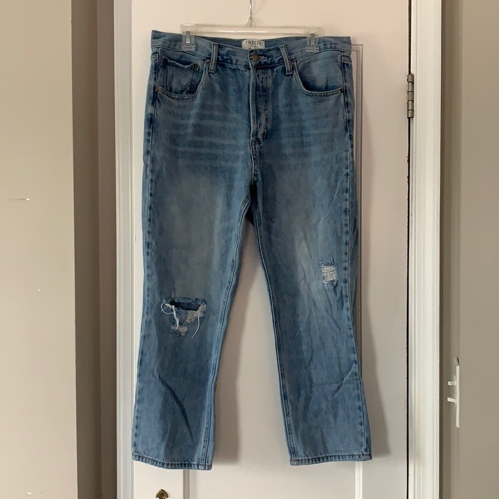 Vici Distressed Straight Leg Denim